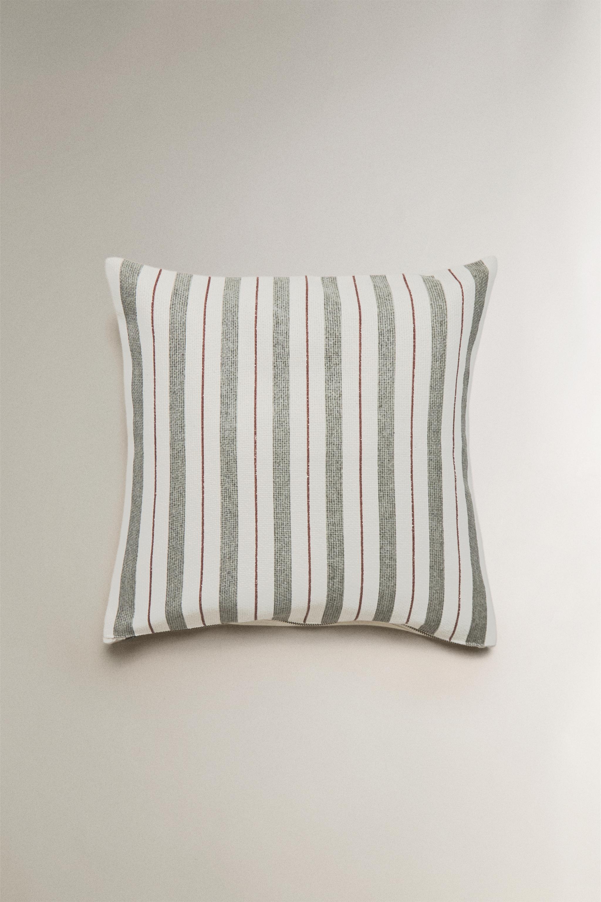 HOUSSE DE COUSSIN RAYURES